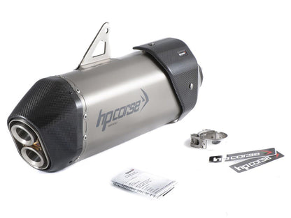 HP CORSE Triumph Tiger 900 / 850 Sport (20/23) Slip-on Exhaust "SPS Carbon 350 Inox Satin" (Euro 5) – Accessories in the 2WheelsHero Motorcycle Aftermarket Accessories and Parts Online Shop