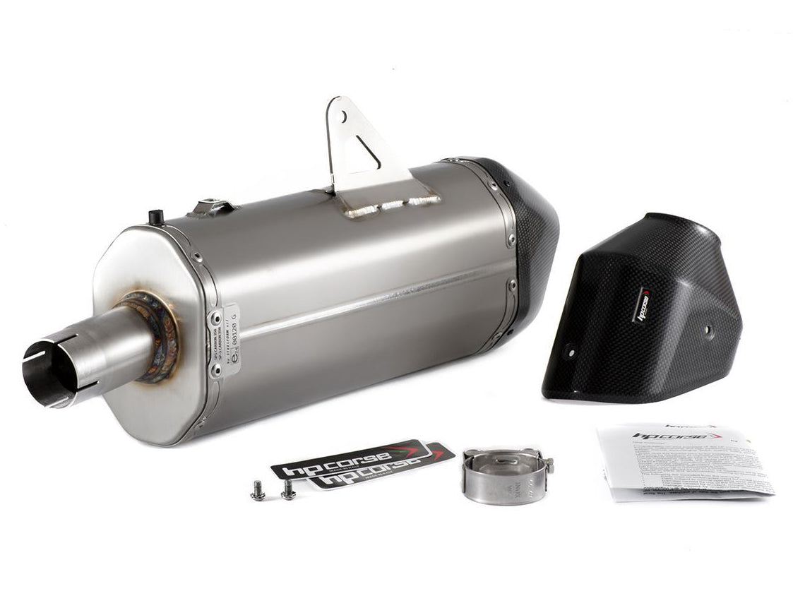 HP CORSE Triumph Tiger 900 / 850 Sport (20/23) Slip-on Exhaust "SPS Carbon 350 Inox Satin" (Euro 5) – Accessories in the 2WheelsHero Motorcycle Aftermarket Accessories and Parts Online Shop