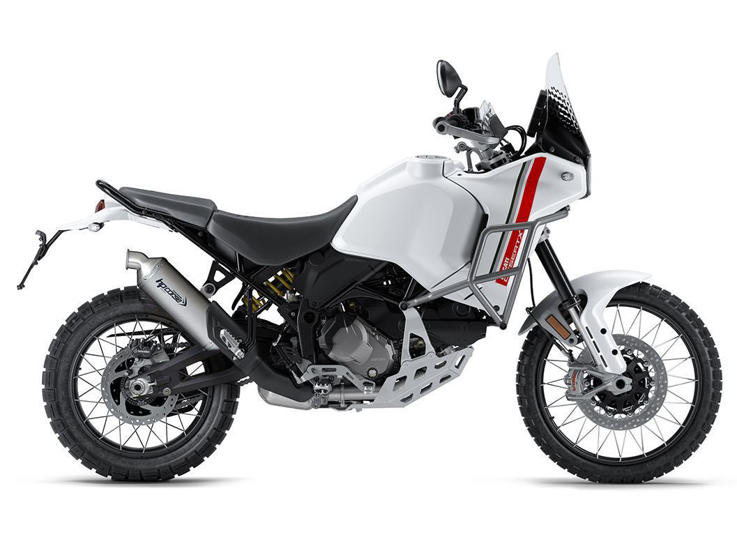 HP CORSE Ducati DesertX (2022+) Low-mount Slip-on Exhaust "SP-1 Titanium Short" (Euro 5) – Accessories in the 2WheelsHero Motorcycle Aftermarket Accessories and Parts Online Shop
