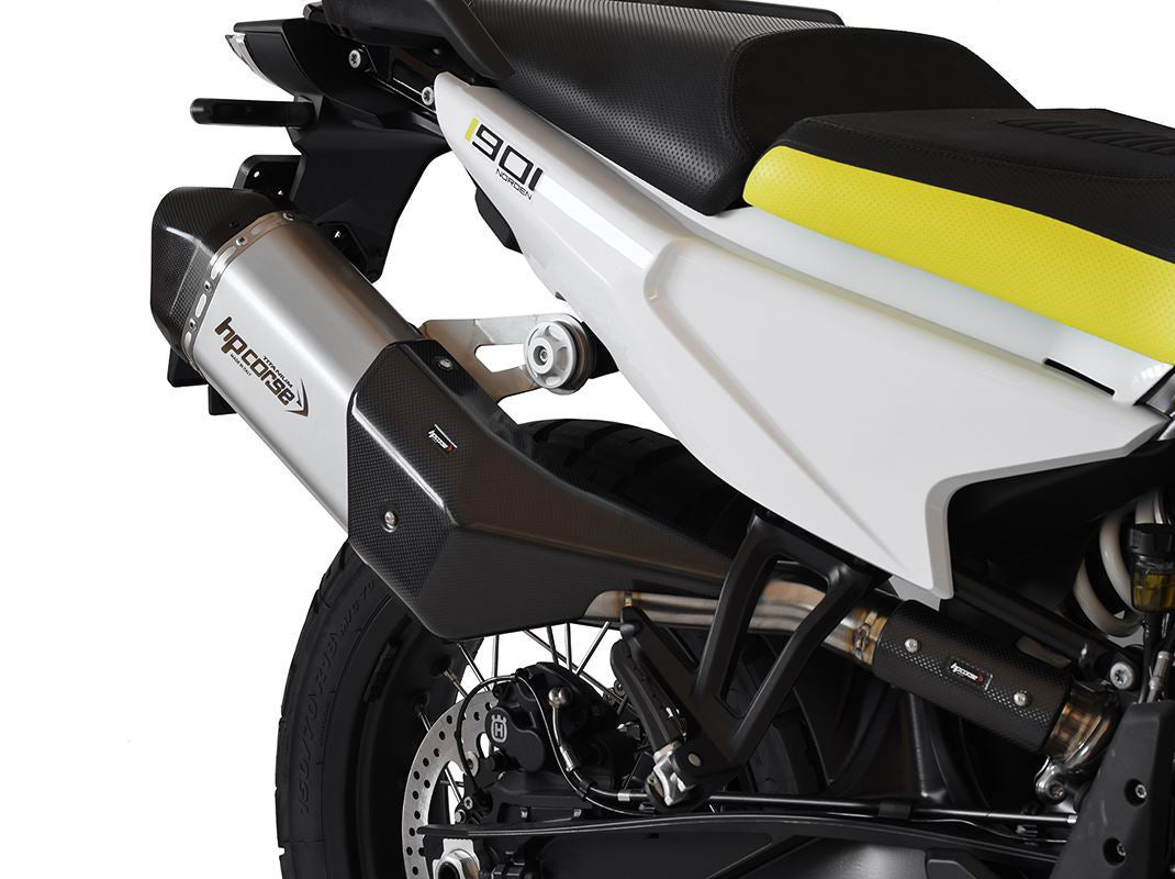 HP CORSE Husqvarna Norden 901 (2022+) Slip-on Exhaust "SPS Carbon Short Titanium" (Euro 5) – Accessories in the 2WheelsHero Motorcycle Aftermarket Accessories and Parts Online Shop