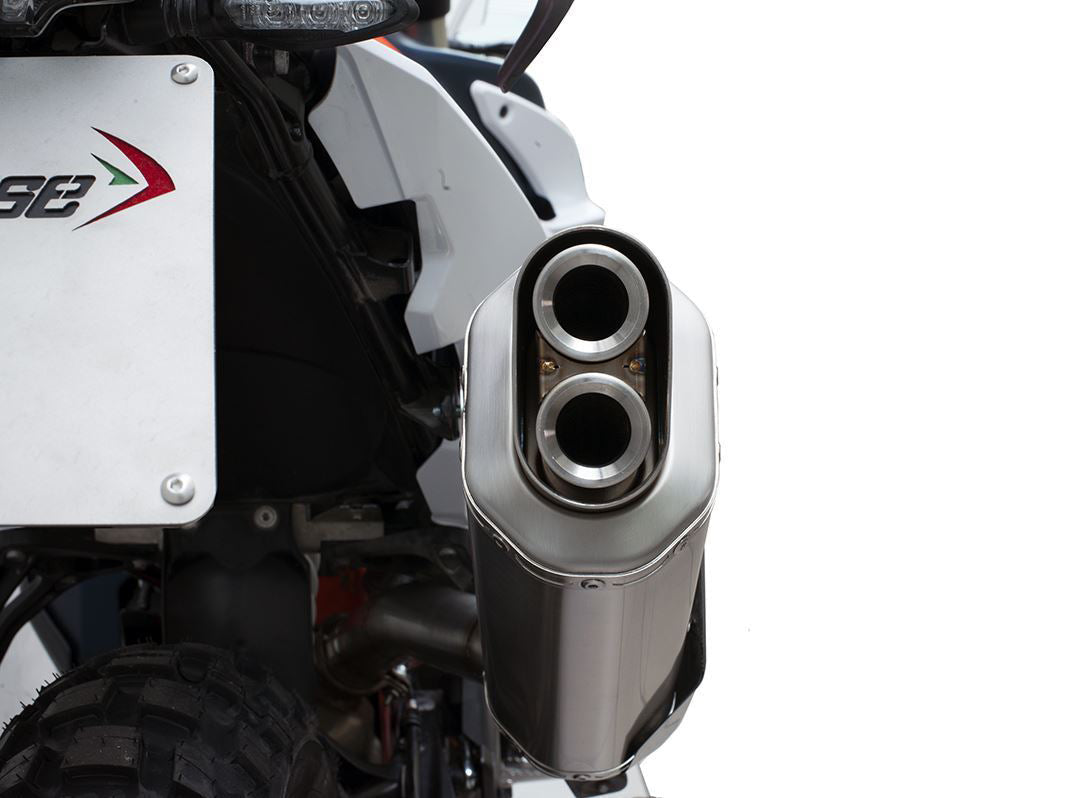 HP CORSE KTM 890 Adventure (2021+) Slip-on Exhaust "4-Track R Short Inox Satin" (Euro 5) – Accessories in the 2WheelsHero Motorcycle Aftermarket Accessories and Parts Online Shop