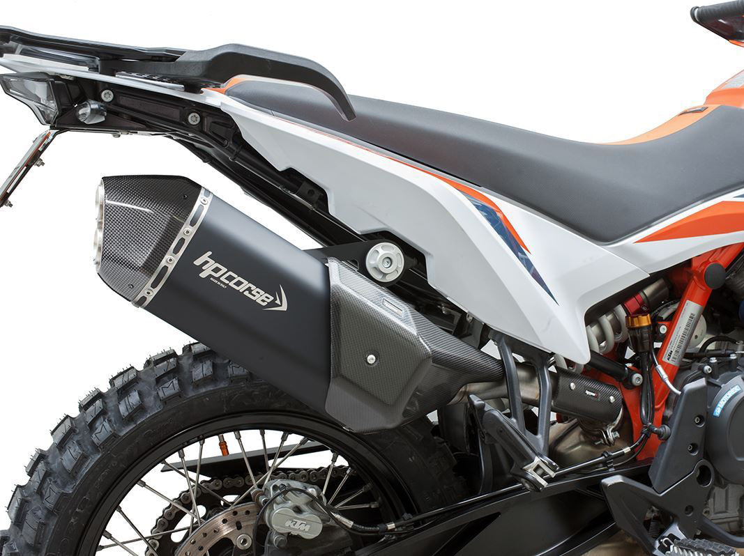 HP CORSE KTM 890 Adventure (2021+) Slip-on Exhaust "SPS Carbon Short Inox Black" (Euro 5) – Accessories in the 2WheelsHero Motorcycle Aftermarket Accessories and Parts Online Shop