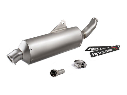 HP CORSE Royal Enfield Himalayan (2016+) Slip-on Exhaust "SP-1 Short Rally Inox Satin" (Racing) – Accessories in the 2WheelsHero Motorcycle Aftermarket Accessories and Parts Online Shop