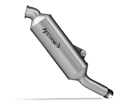 HP CORSE Royal Enfield Himalayan (2016+) Slip-on Exhaust "SP-1 Short Rally Inox Satin" (Racing) – Accessories in the 2WheelsHero Motorcycle Aftermarket Accessories and Parts Online Shop