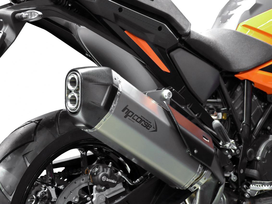 HP CORSE KTM 1290 Super Adventure Slip-on Exhaust "SPS Carbon RR Titanium" (Euro 5) – Accessories in the 2WheelsHero Motorcycle Aftermarket Accessories and Parts Online Shop