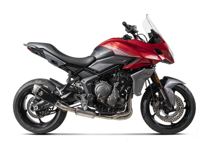 AKRAPOVIC S-T6R2-CQTBL Triumph 660 Daytona / Tiger Sport / Trident Full Exhaust System "Racing Line" (titanium) – Accessories in the 2WheelsHero Motorcycle Aftermarket Accessories and Parts Online Shop
