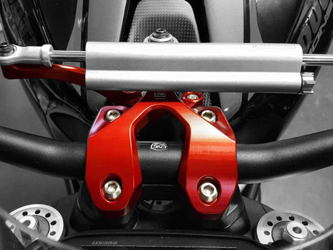 Ducati Monster 1200 (14/21) OHLINS Steering Damper + CNC RACING Mounting Kit – Accessories in the Motoraider Motorcycle Aftermarket Accessories and Parts Online Shop