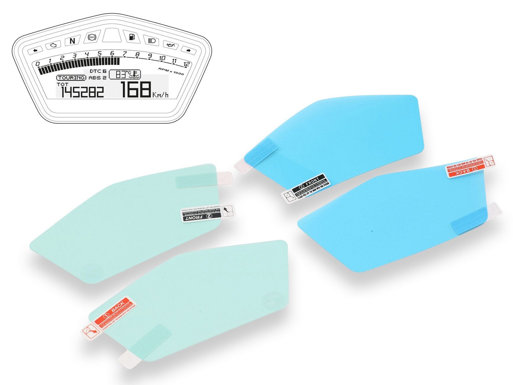 DP005 - CNC RACING Ducati Hypermotard 821/939 Dashboard Screen Protectors kit – Accessories in the Motoraider Motorcycle Aftermarket Accessories and Parts Online Shop