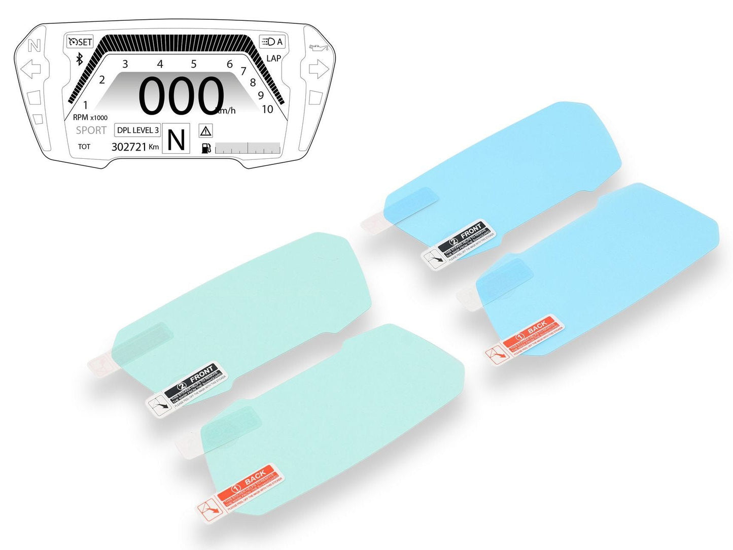 DP009 - CNC RACING Ducati Diavel/XDiavel Dashboard Screen Protectors kit – Accessories in the Motoraider Motorcycle Aftermarket Accessories and Parts Online Shop