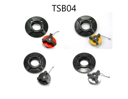 Ducati Scrambler Desert Sled (17/22) OHLINS Steering Damper + DBK / DUCABIKE Mounting Kit & Fuel Tank Cap – Accessories in the Motoraider Motorcycle Aftermarket Accessories and Parts Online Shop