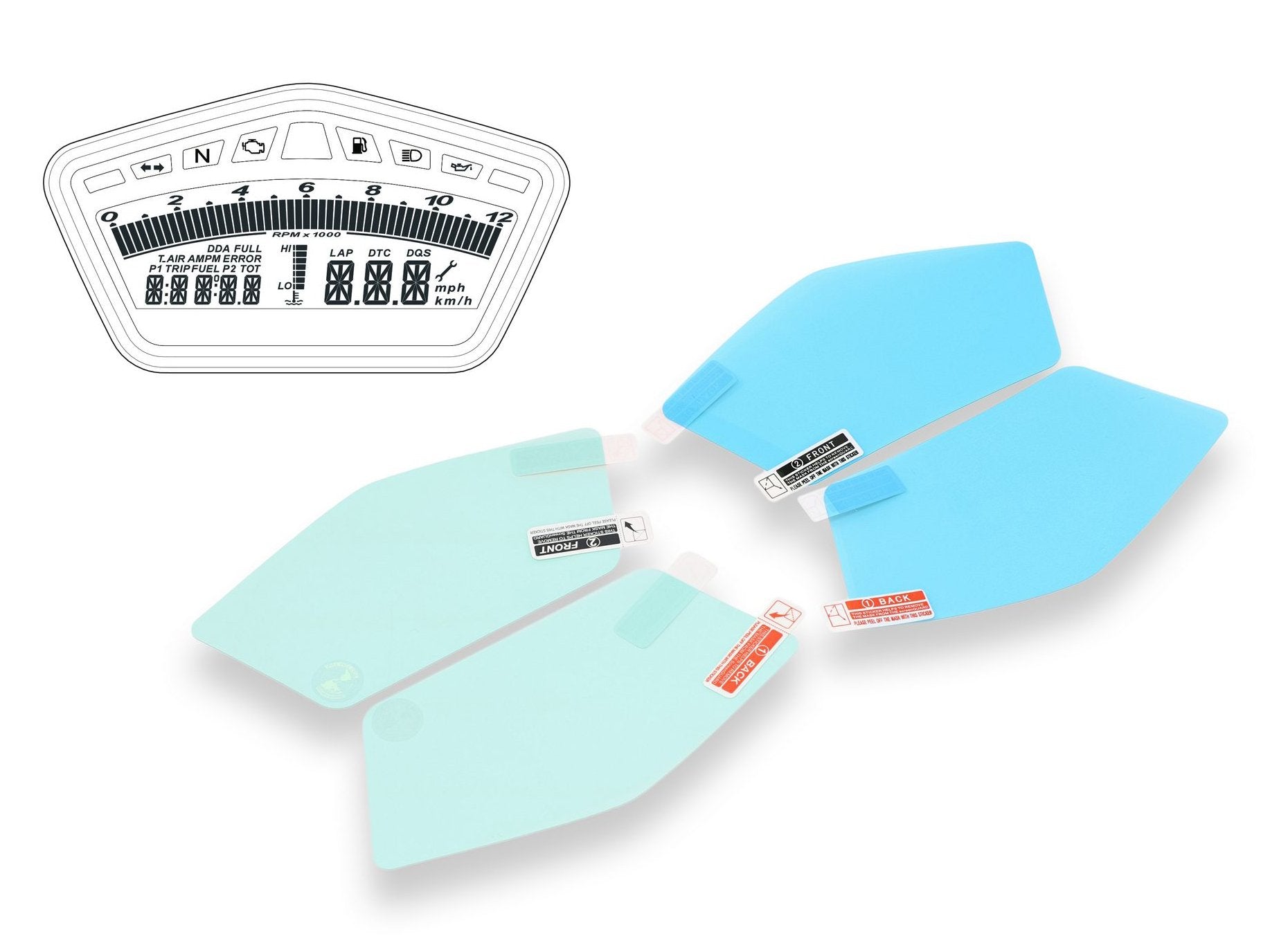 DP005 - CNC RACING Ducati Streetfighter Dashboard Screen Protectors kit – Accessories in the Motoraider Motorcycle Aftermarket Accessories and Parts Online Shop