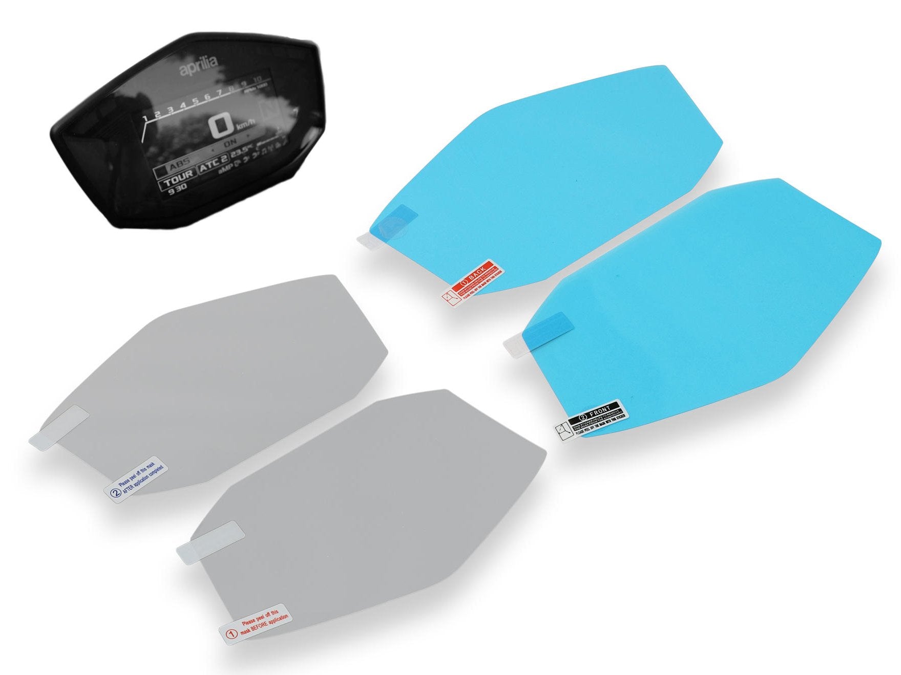 DP021 - CNC RACING Aprilia Dashboard Screen Protectors kit – Accessories in the Motoraider Motorcycle Aftermarket Accessories and Parts Online Shop