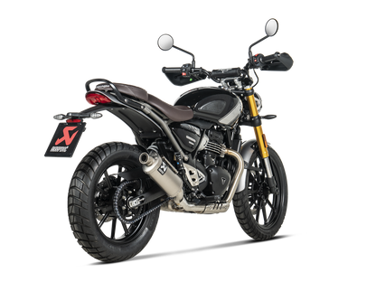 AKRAPOVIC S-T4SO1-HDT Triumph Scrambler 400 X (2024+) Slip-On Exhaust (titanium) – Accessories in the 2WheelsHero Motorcycle Aftermarket Accessories and Parts Online Shop