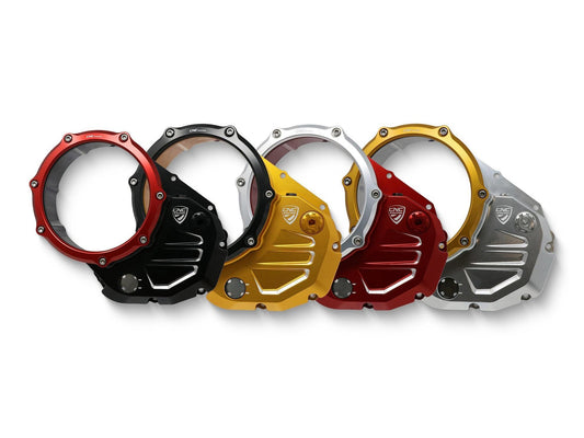 CA502 - CNC RACING Ducati Oil Bath Clear Clutch Cover – Accessories in the Motoraider Motorcycle Aftermarket Accessories and Parts Online Shop