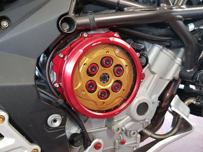 CA300 - CNC RACING MV Agusta Oil Bath Clear Clutch Cover (hydraulic control) – Accessories in the Motoraider Motorcycle Aftermarket Accessories and Parts Online Shop