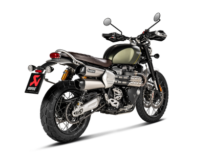 AKRAPOVIC S-T12SO3-HCQT Triumph Scrambler 1200 (2020+) Slip-On Exhaust (titanium) – Accessories in the 2WheelsHero Motorcycle Aftermarket Accessories and Parts Online Shop
