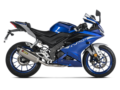AKRAPOVIC S-Y125R8-HZT Yamaha MT-125 / YZF-R125 / R15 (2021+) Exhaust System "Racing Line" (titanium) – Accessories in the 2WheelsHero Motorcycle Aftermarket Accessories and Parts Online Shop