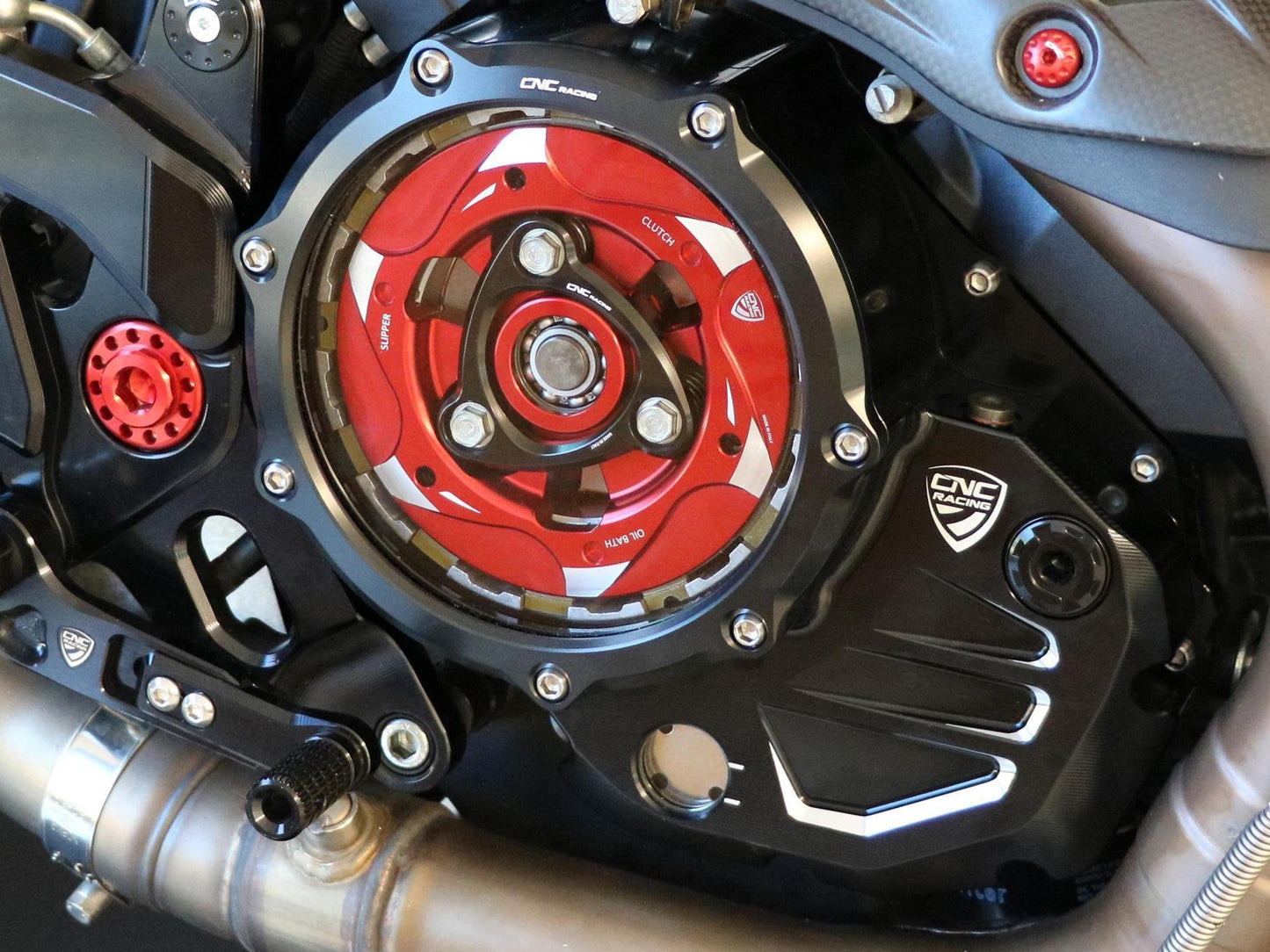 CA501 - CNC RACING Ducati Oil Bath Clear Clutch Cover – Accessories in the Motoraider Motorcycle Aftermarket Accessories and Parts Online Shop