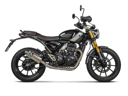 AKRAPOVIC S-T4SO1-HDT Triumph Scrambler 400X (2024+) Slip-On Exhaust (titanium) – Accessories in the 2WheelsHero Motorcycle Aftermarket Accessories and Parts Online Shop