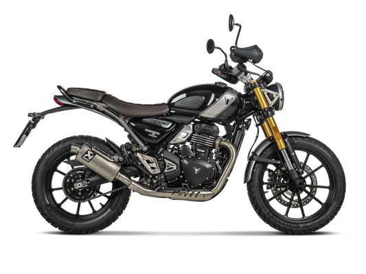 AKRAPOVIC S-T4SO1-HDT Triumph Scrambler 400X (2024+) Slip-On Exhaust (titanium) – Accessories in the 2WheelsHero Motorcycle Aftermarket Accessories and Parts Online Shop