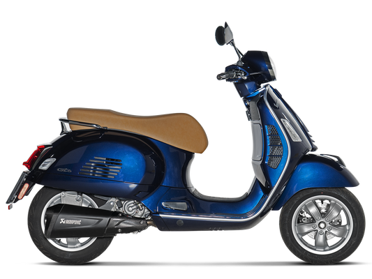 AKRAPOVIC S-VE3SO10-HZDFBL Vespa GTS Super 300 / Sei Giorni / Tech (2021+) Slip-On Exhaust (SS) – Accessories in the 2WheelsHero Motorcycle Aftermarket Accessories and Parts Online Shop