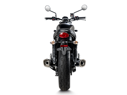 AKRAPOVIC S-T9SO2-HCQTBL Triumph Street Twin (2020+) Slip-On Exhaust (titanium) – Accessories in the 2WheelsHero Motorcycle Aftermarket Accessories and Parts Online Shop
