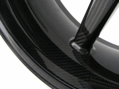 BST Suzuki GSX-R1000 / 1000R Carbon Wheel "Mamba TEK" (offset rear, 7 straight spokes, black hubs) – Accessories in the Motoraider Motorcycle Aftermarket Accessories and Parts Online Shop