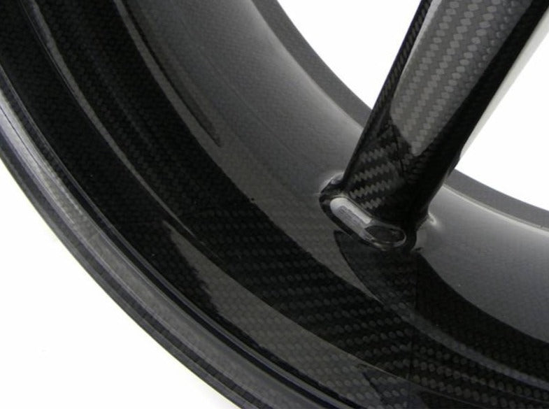 BST Ducati Superbike 848 Carbon Wheel "Mamba TEK" (front, 7 straight spokes, black hubs) – Accessories in the Motoraider Motorcycle Aftermarket Accessories and Parts Online Shop