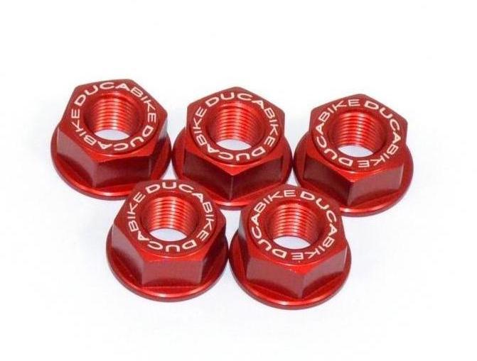 5DSB01 - DUCABIKE Ducati Rear Sprocket Carrier Nuts (M10x1.0) – Accessories in the Motoraider Motorcycle Aftermarket Accessories and Parts Online Shop