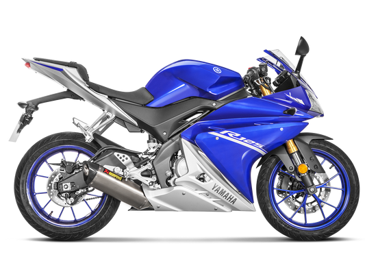 AKRAPOVIC S-Y125R4-HRT Yamaha MT-125 / YZF-R125 (2019+) Exhaust System "Racing Line" (titanium) – Accessories in the 2WheelsHero Motorcycle Aftermarket Accessories and Parts Online Shop