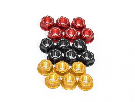 6DSB02 - DUCABIKE Ducati Rear Sprocket Carrier Nuts set – Accessories in the Motoraider Motorcycle Aftermarket Accessories and Parts Online Shop