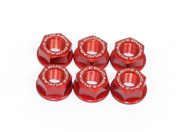 6DSB01 - DUCABIKE Ducati Rear Sprocket Carrier Nuts set (M10x1.0) – Accessories in the Motoraider Motorcycle Aftermarket Accessories and Parts Online Shop