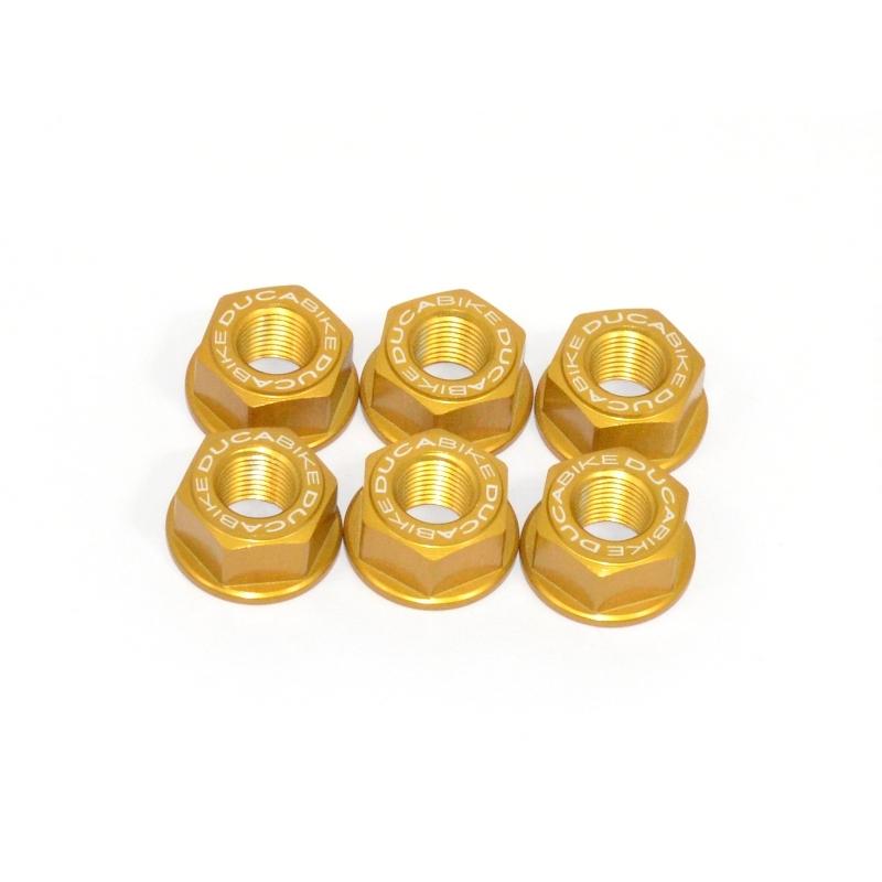 6DSB02 - DUCABIKE Ducati Rear Sprocket Carrier Nuts set – Accessories in the Motoraider Motorcycle Aftermarket Accessories and Parts Online Shop