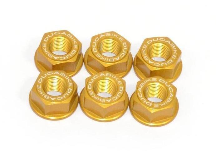 6DSB03 - DUCABIKE Ducati Rear Sprocket Carrier Nuts set – Accessories in the Motoraider Motorcycle Aftermarket Accessories and Parts Online Shop