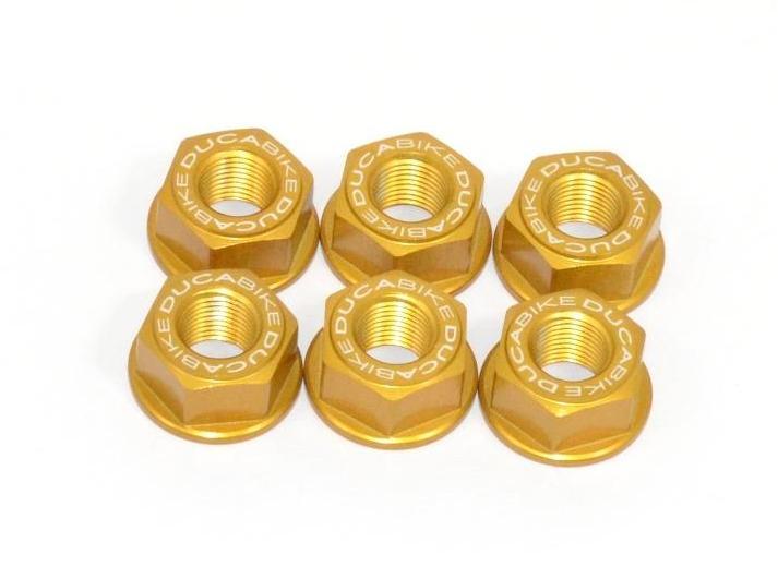 6DSB01 - DUCABIKE Ducati Rear Sprocket Carrier Nuts set (M10x1.0) – Accessories in the Motoraider Motorcycle Aftermarket Accessories and Parts Online Shop