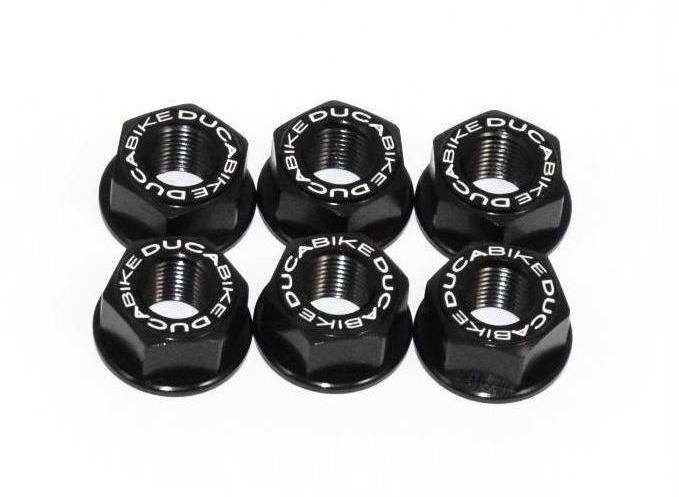 6DSB01 - DUCABIKE Ducati Rear Sprocket Carrier Nuts set (M10x1.0) – Accessories in the Motoraider Motorcycle Aftermarket Accessories and Parts Online Shop