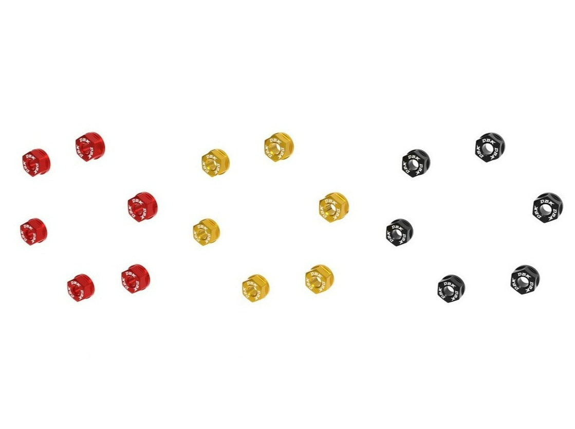 6DSB03 - DBK Triumph Rear Sprocket Carrier Nuts Set (6 pcs) – Accessories in the Motoraider Motorcycle Aftermarket Accessories and Parts Online Shop