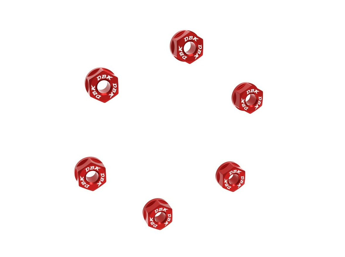 6DSB03 - DBK Triumph Rear Sprocket Carrier Nuts Set (6 pcs) – Accessories in the Motoraider Motorcycle Aftermarket Accessories and Parts Online Shop
