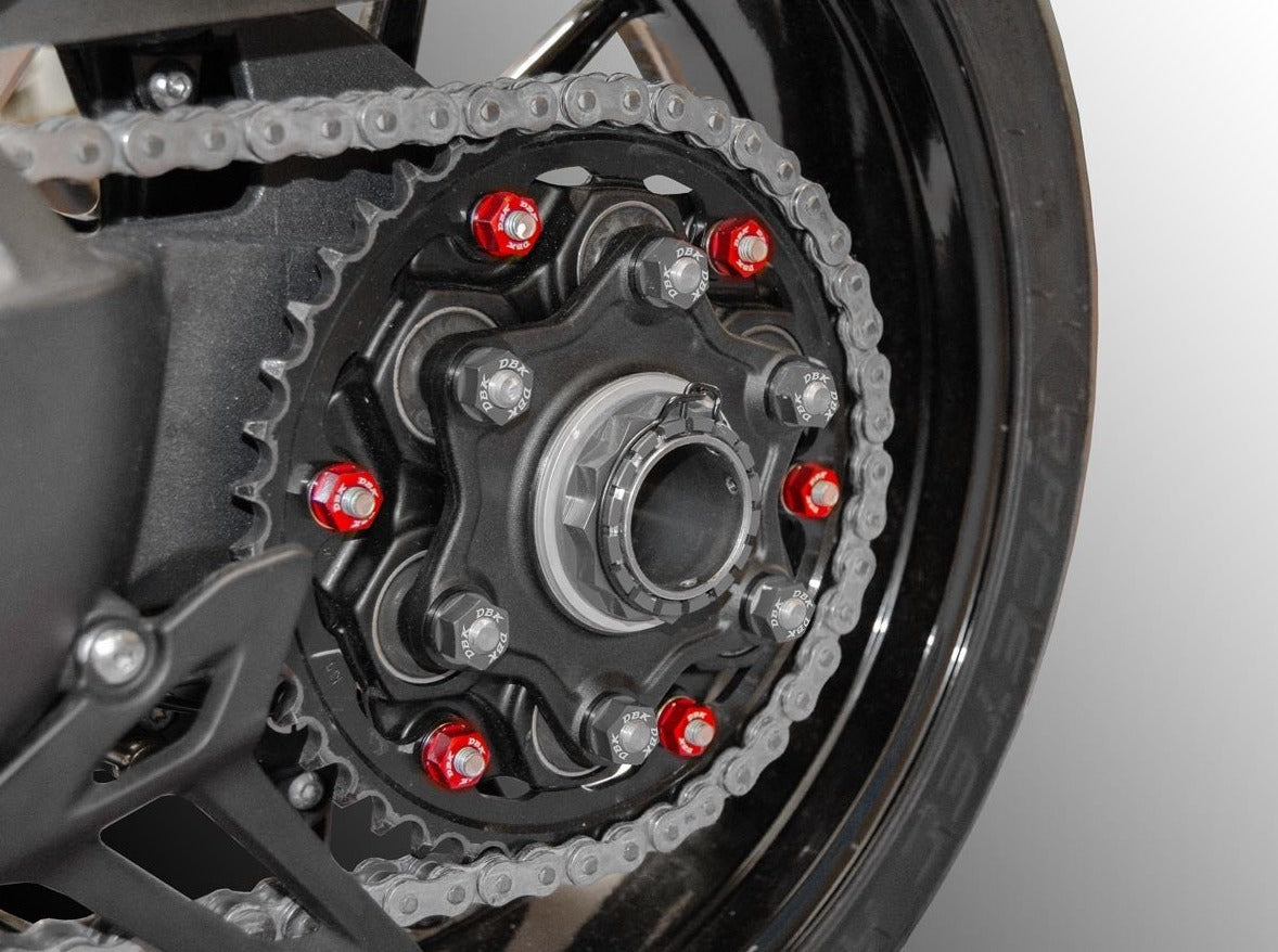 6DSB04 - DBK Triumph Speed Triple 1200 RR / RS (2021+) Rear Sprocket Carrier Nuts (M8 x 1.25) – Accessories in the Motoraider Motorcycle Aftermarket Accessories and Parts Online Shop