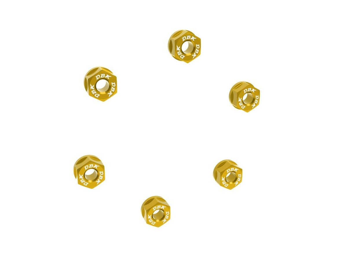 6DSB05 - DBK Triumph Speed Triple 1200 RR / RS (2021+) Rear Sprocket Carrier Nuts (M10 x 1.25) – Accessories in the Motoraider Motorcycle Aftermarket Accessories and Parts Online Shop