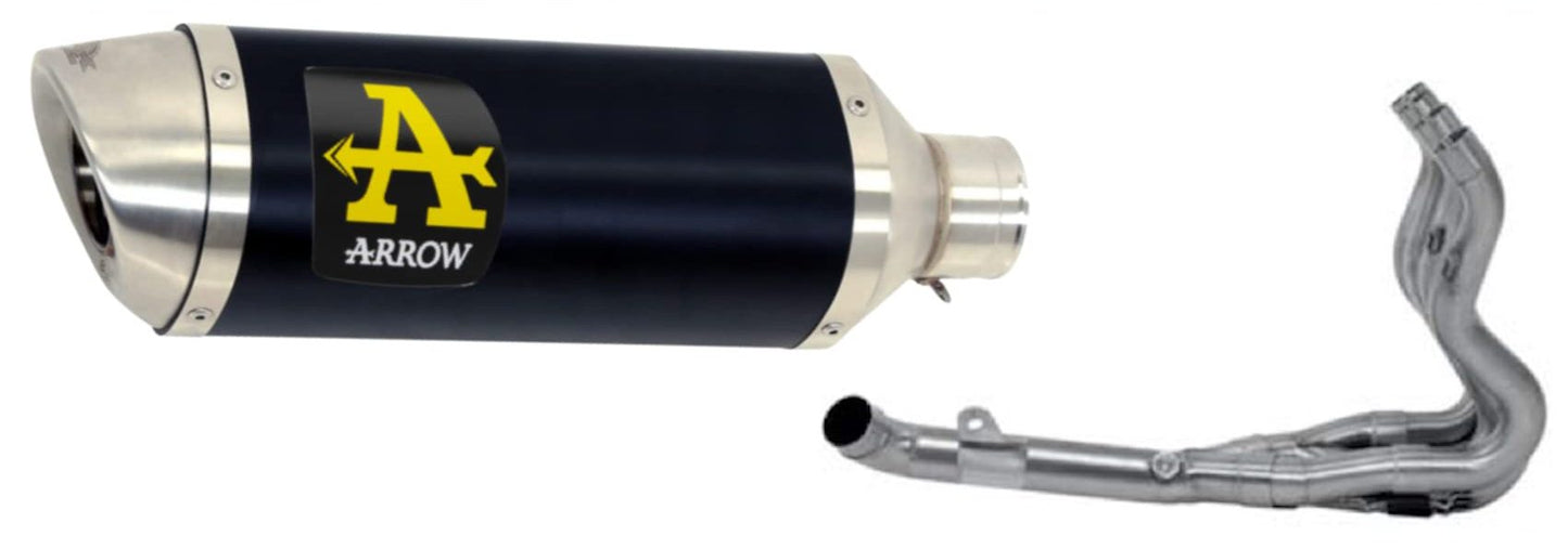 ARROW 71334MI+71702AON Suzuki GSXR600 IE (06/07) Full Exhaust System "Competition Evo Thunder" (racing; dark aluminum) – Accessories in the 2WheelsHero Motorcycle Aftermarket Accessories and Parts Online Shop