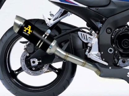 ARROW 71334MI+71702AON Suzuki GSXR600 IE (06/07) Full Exhaust System "Competition Evo Thunder" (racing; dark aluminum) – Accessories in the 2WheelsHero Motorcycle Aftermarket Accessories and Parts Online Shop