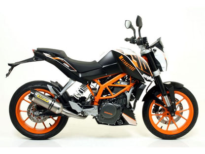 ARROW 71600MI+71813PK KTM 390 Duke (13/16) Titanium Slip-on Exhaust "Thunder" – Accessories in the 2WheelsHero Motorcycle Aftermarket Accessories and Parts Online Shop