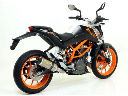 ARROW 71600MI+71813PK KTM 390 Duke (13/16) Titanium Slip-on Exhaust "Thunder" – Accessories in the 2WheelsHero Motorcycle Aftermarket Accessories and Parts Online Shop