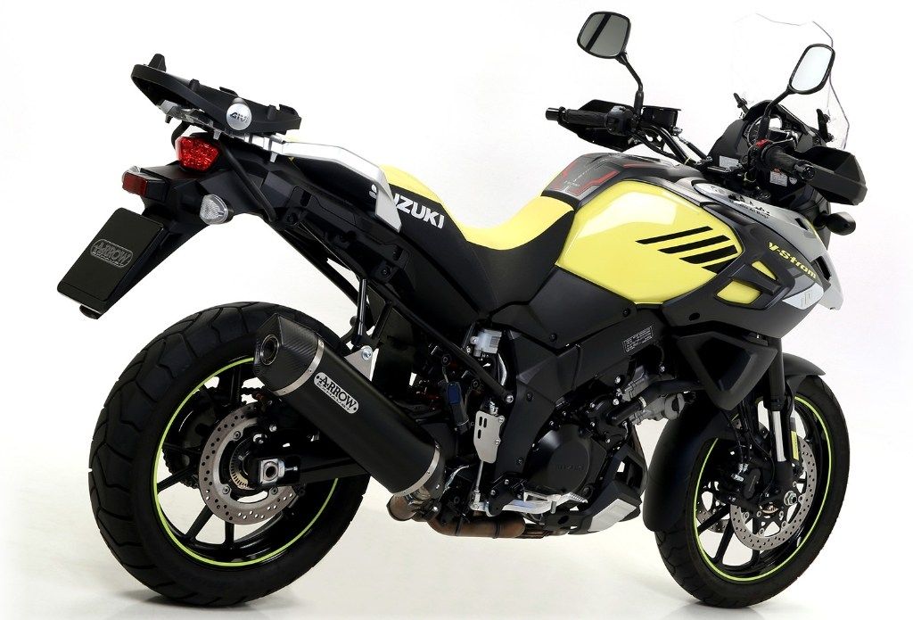 ARROW 71816AKN Suzuki DL1050 V-Strom (2020+) Slip-on Exhaust "Maxi Race Tech" (dark aluminum) – Accessories in the 2WheelsHero Motorcycle Aftermarket Accessories and Parts Online Shop