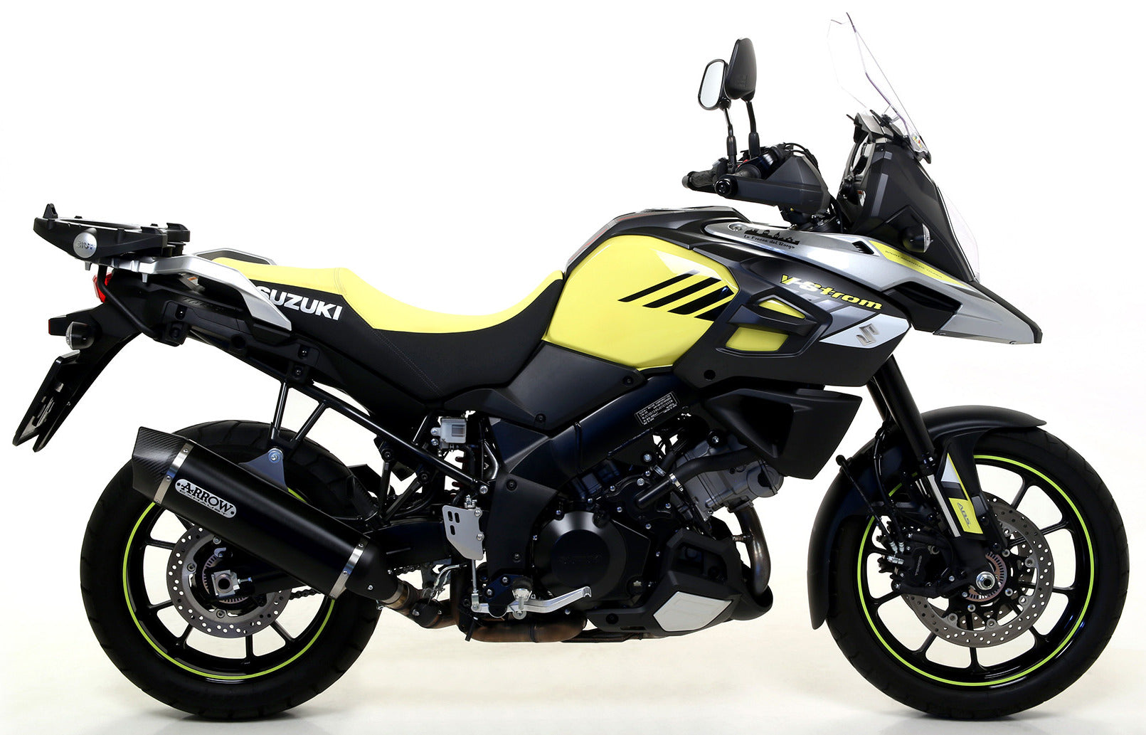 ARROW 71816AKN Suzuki DL1050 V-Strom (2020+) Slip-on Exhaust "Maxi Race Tech" (dark aluminum) – Accessories in the 2WheelsHero Motorcycle Aftermarket Accessories and Parts Online Shop