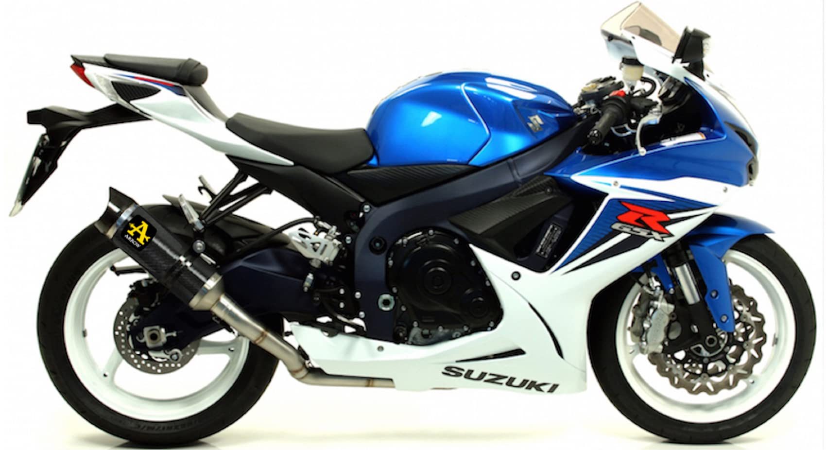 ARROW 71438MI+71772MK Suzuki GSX-R750 IE (2011+) Slip-on Exhaust "Thunder" (carbon) – Accessories in the 2WheelsHero Motorcycle Aftermarket Accessories and Parts Online Shop