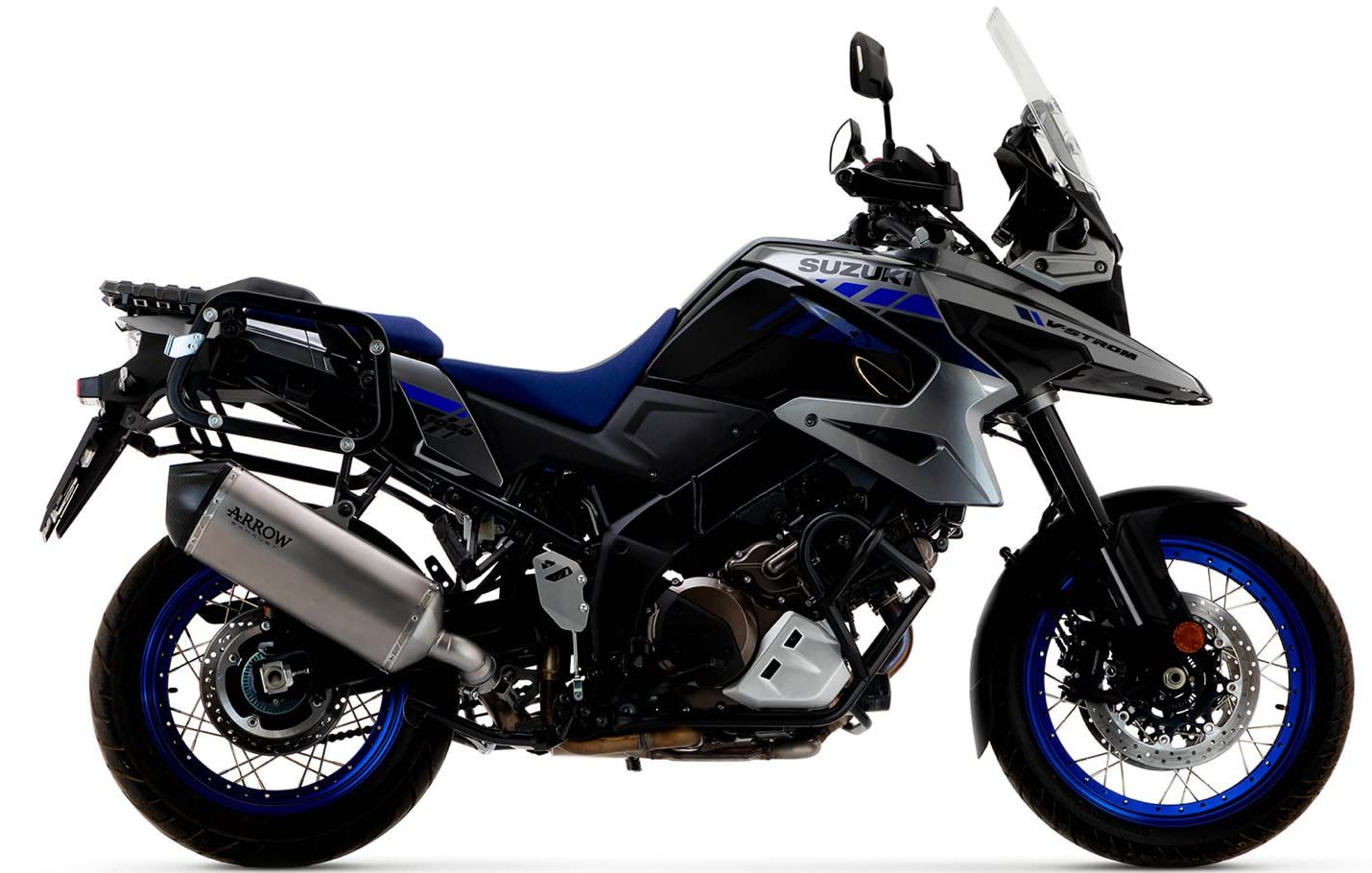 ARROW 72502SK Suzuki DL1050 V-Strom (2020+) Slip-on Exhaust "Sonora" (titanium) – Accessories in the 2WheelsHero Motorcycle Aftermarket Accessories and Parts Online Shop