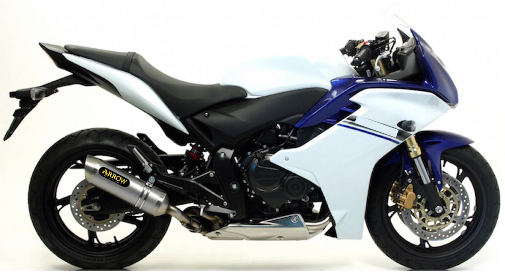 ARROW 71722AO Honda CB600F Hornet (2007+) Aluminum Slip-on Exhaust "Thunder" – Accessories in the 2WheelsHero Motorcycle Aftermarket Accessories and Parts Online Shop