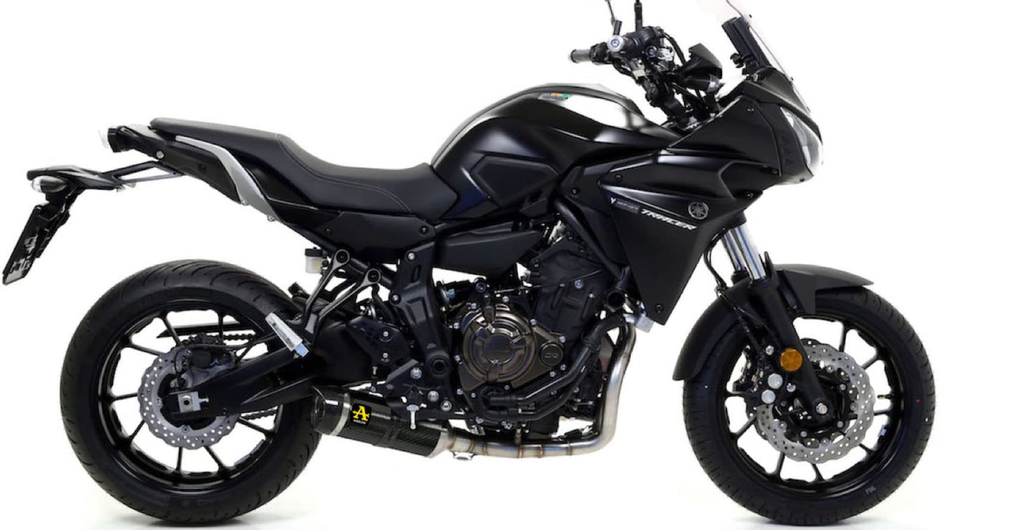 ARROW 71655KZ+71817MK Yamaha MT-07 (14/20) Full Exhaust System "Competition Evo Thunder" (carbon) – Accessories in the 2WheelsHero Motorcycle Aftermarket Accessories and Parts Online Shop